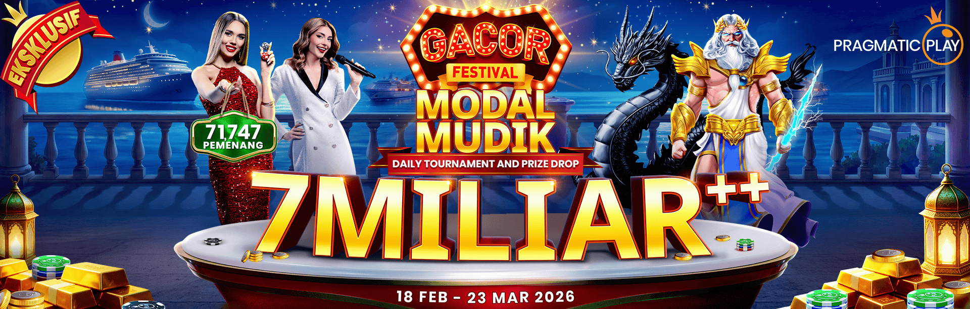 PP - GACOR FESTIVAL: MODAL MUDIK DAILY TOURNAMENT & PRIZE DROP